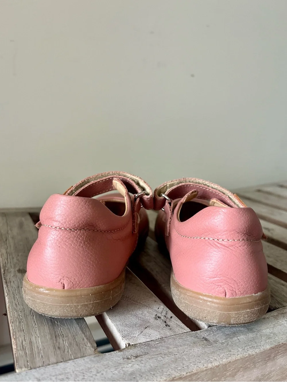 Kavat Pink Leather Mary Jane Shoes EU 31 Swedish Minimalist Kids Flats